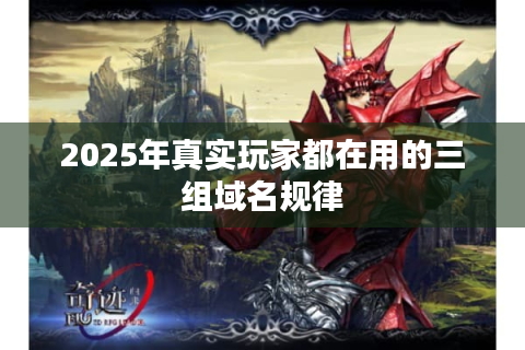 2025年真实玩家都在用的三组域名规律