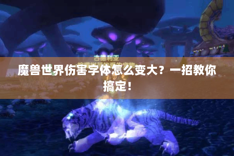 魔兽世界伤害字体怎么变大？一招教你搞定！