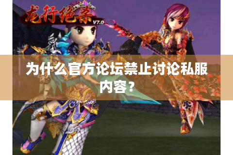 为什么官方论坛禁止讨论私服内容？