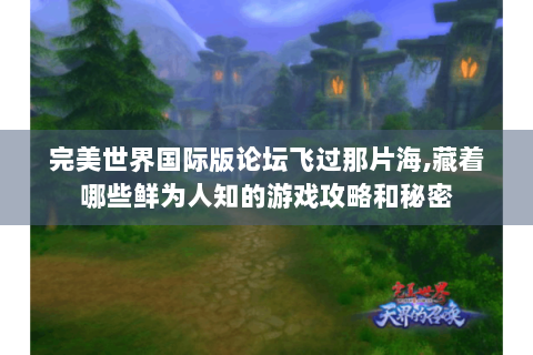 完美世界国际版论坛飞过那片海,藏着哪些鲜为人知的游戏攻略和秘密