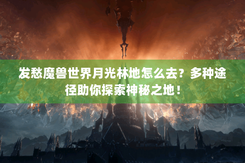 发愁魔兽世界月光林地怎么去？多种途径助你探索神秘之地！