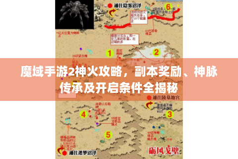 魔域手游2神火攻略，副本奖励、神脉传承及开启条件全揭秘