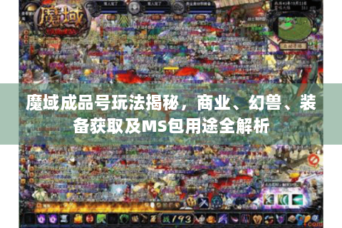 魔域成品号玩法揭秘，商业、幻兽、装备获取及MS包用途全解析