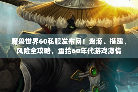 魔兽世界60私服发布网！资源、搭建、风险全攻略，重拾60年代游戏激情