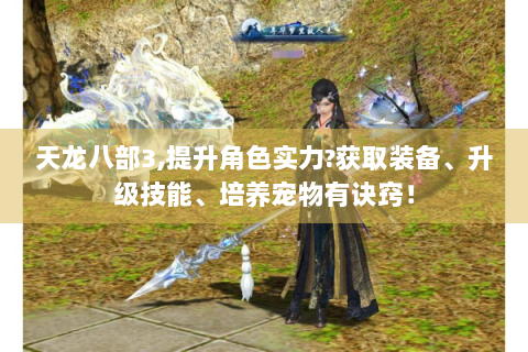 天龙八部3,提升角色实力?获取装备、升级技能、培养宠物有诀窍！