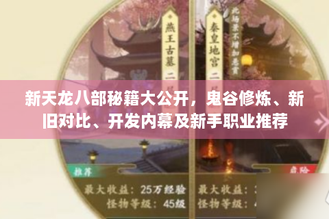 新天龙八部秘籍大公开，鬼谷修炼、新旧对比、开发内幕及新手职业推荐