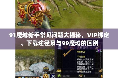 91魔域新手常见问题大揭秘，VIP绑定、下载途径及与99魔域的区别