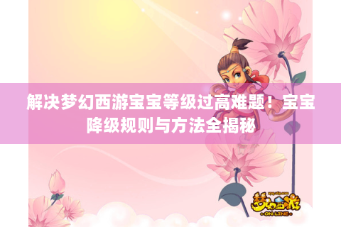 解决梦幻西游宝宝等级过高难题！宝宝降级规则与方法全揭秘