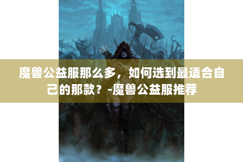 魔兽公益服那么多，如何选到最适合自己的那款？-魔兽公益服推荐