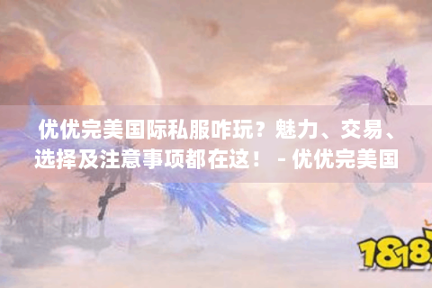 优优完美国际私服咋玩？魅力、交易、选择及注意事项都在这！ - 优优完美国际