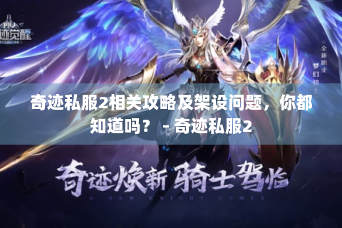 奇迹私服2相关攻略及架设问题，你都知道吗？ - 奇迹私服2