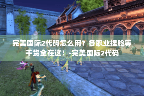完美国际2代码怎么用？各职业捏脸等干货全在这！-完美国际2代码