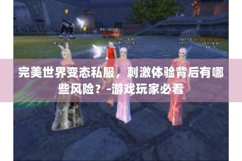 完美世界变态私服，刺激体验背后有哪些风险？-游戏玩家必看