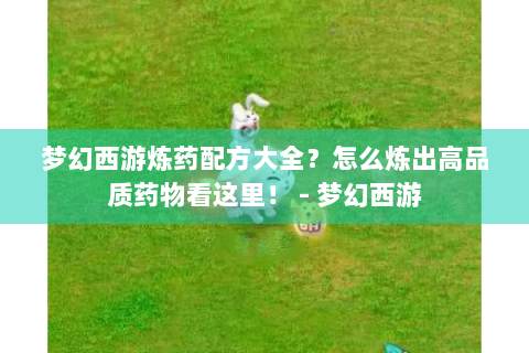 梦幻西游炼药配方大全？怎么炼出高品质药物看这里！ - 梦幻西游
