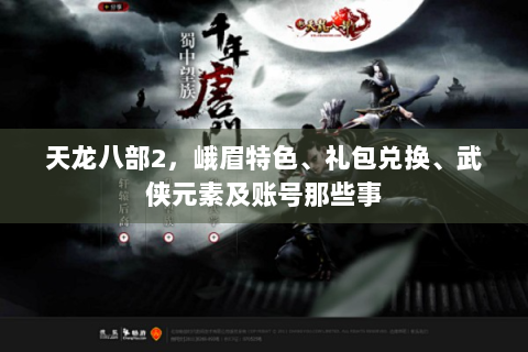 天龙八部2，峨眉特色、礼包兑换、武侠元素及账号那些事