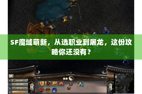 SF魔域萌新，从选职业到屠龙，这份攻略你还没有？