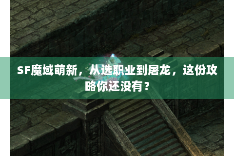 SF魔域萌新，从选职业到屠龙，这份攻略你还没有？