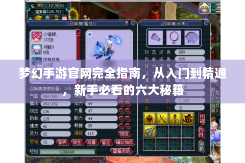 梦幻手游官网完全指南，从入门到精通，新手必看的六大秘籍