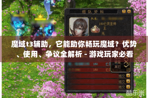 魔域t3辅助，它能助你畅玩魔域？优势、使用、争议全解析 - 游戏玩家必看