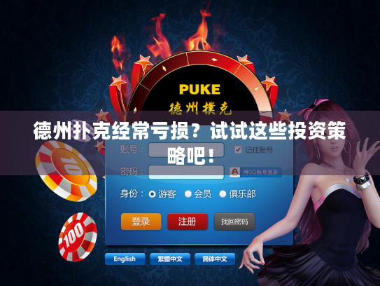 德州扑克经常亏损？试试这些投资策略吧！