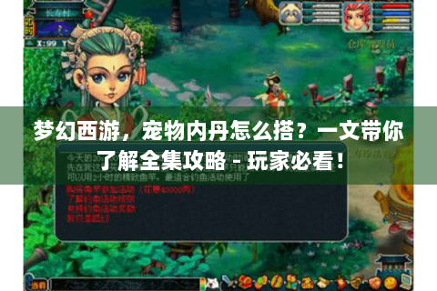 梦幻西游，宠物内丹怎么搭？一文带你了解全集攻略 - 玩家必看！