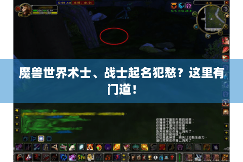 魔兽世界术士、战士起名犯愁？这里有门道！