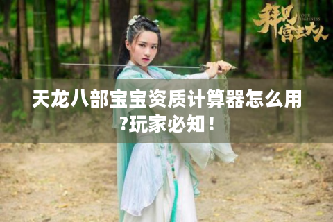 天龙八部宝宝资质计算器怎么用?玩家必知！