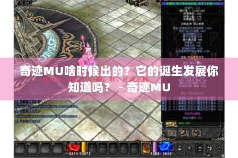 奇迹MU啥时候出的？它的诞生发展你知道吗？ - 奇迹MU