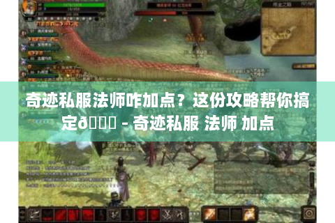 奇迹私服法师咋加点？这份攻略帮你搞定😎 - 奇迹私服 法师 加点