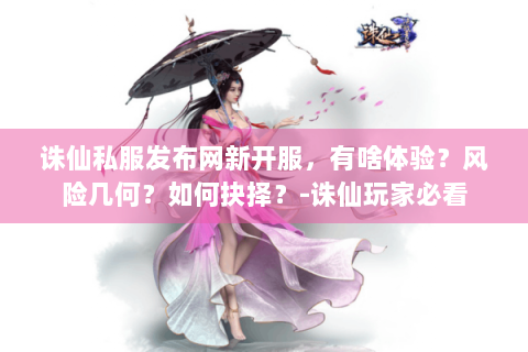 诛仙私服发布网新开服，有啥体验？风险几何？如何抉择？-诛仙玩家必看