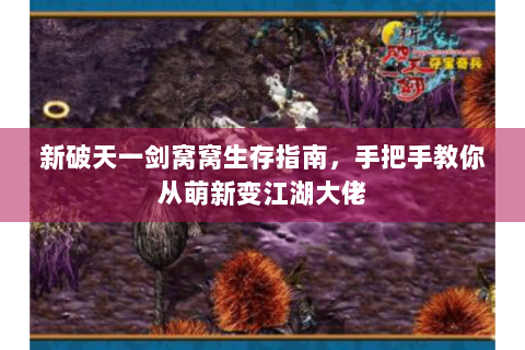 新破天一剑窝窝生存指南，手把手教你从萌新变江湖大佬
