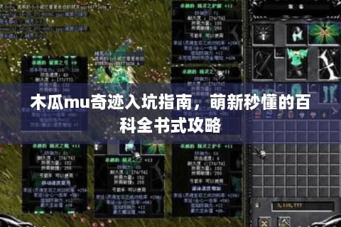 木瓜mu奇迹入坑指南，萌新秒懂的百科全书式攻略