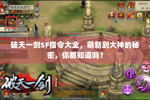 破天一剑SF指令大全，萌新到大神的秘密，你都知道吗？