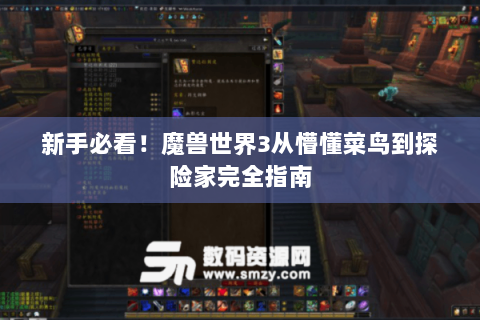新手必看！魔兽世界3从懵懂菜鸟到探险家完全指南
