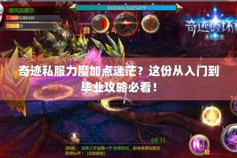 奇迹私服力魔加点迷茫？这份从入门到毕业攻略必看！
