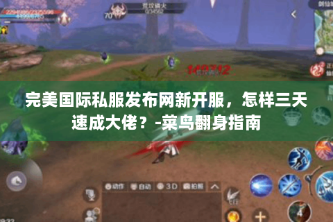 完美国际私服发布网新开服，怎样三天速成大佬？-菜鸟翻身指南