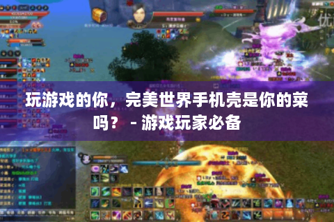 玩游戏的你，完美世界手机壳是你的菜吗？ - 游戏玩家必备