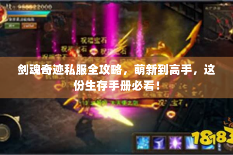 剑魂奇迹私服全攻略，萌新到高手，这份生存手册必看！