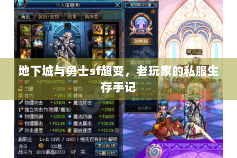 地下城与勇士sf超变，老玩家的私服生存手记