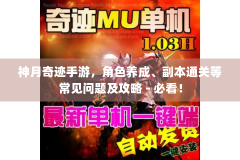 神月奇迹手游，角色养成、副本通关等常见问题及攻略 - 必看！