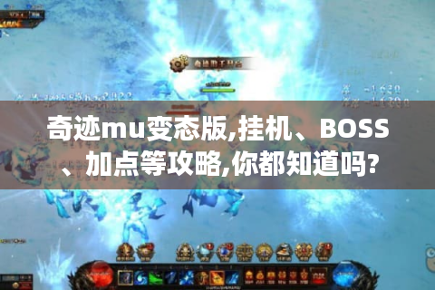 奇迹mu变态版,挂机、BOSS、加点等攻略,你都知道吗?