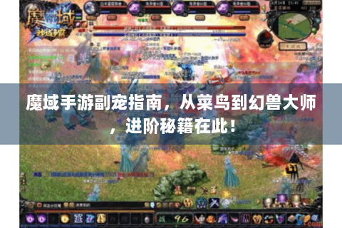 魔域手游副宠指南，从菜鸟到幻兽大师，进阶秘籍在此！