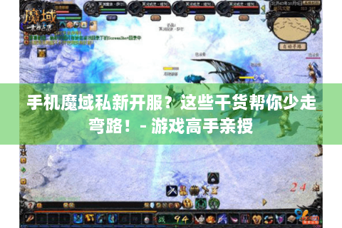 手机魔域私新开服？这些干货帮你少走弯路！- 游戏高手亲授