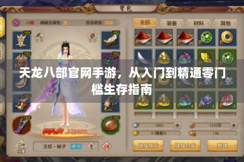 天龙八部官网手游，从入门到精通零门槛生存指南