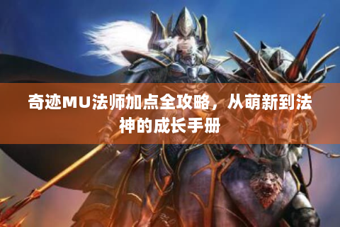 奇迹MU法师加点全攻略，从萌新到法神的成长手册