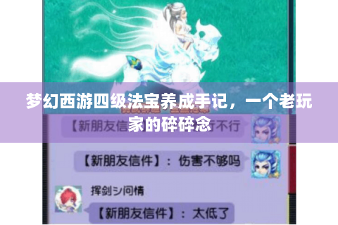 梦幻西游四级法宝养成手记，一个老玩家的碎碎念