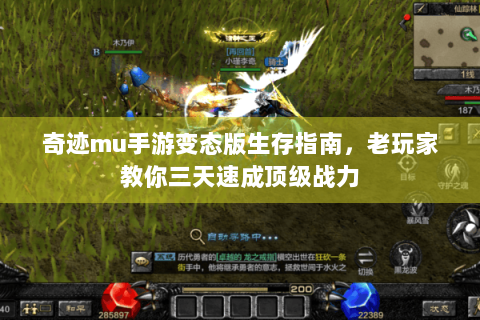 奇迹mu手游变态版生存指南，老玩家教你三天速成顶级战力