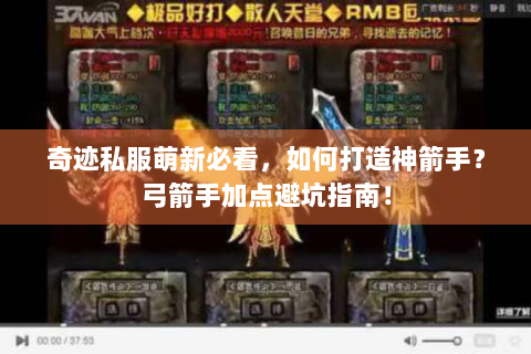 奇迹私服萌新必看，如何打造神箭手？弓箭手加点避坑指南！