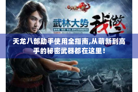 天龙八部助手使用全指南,从萌新到高手的秘密武器都在这里！