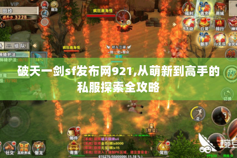 破天一剑sf发布网921,从萌新到高手的私服探索全攻略